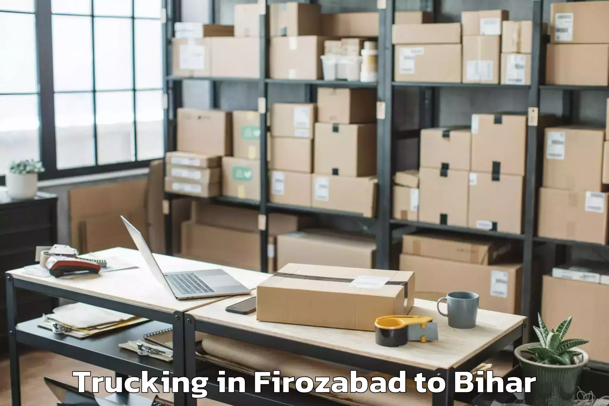 Book Firozabad to Pirpainti Trucking Online